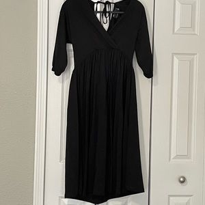 Black wrap dress